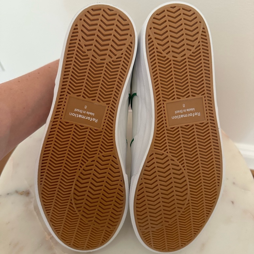 Reformation Harlow Leather Sneaker NWOT - Picture 9 of 9